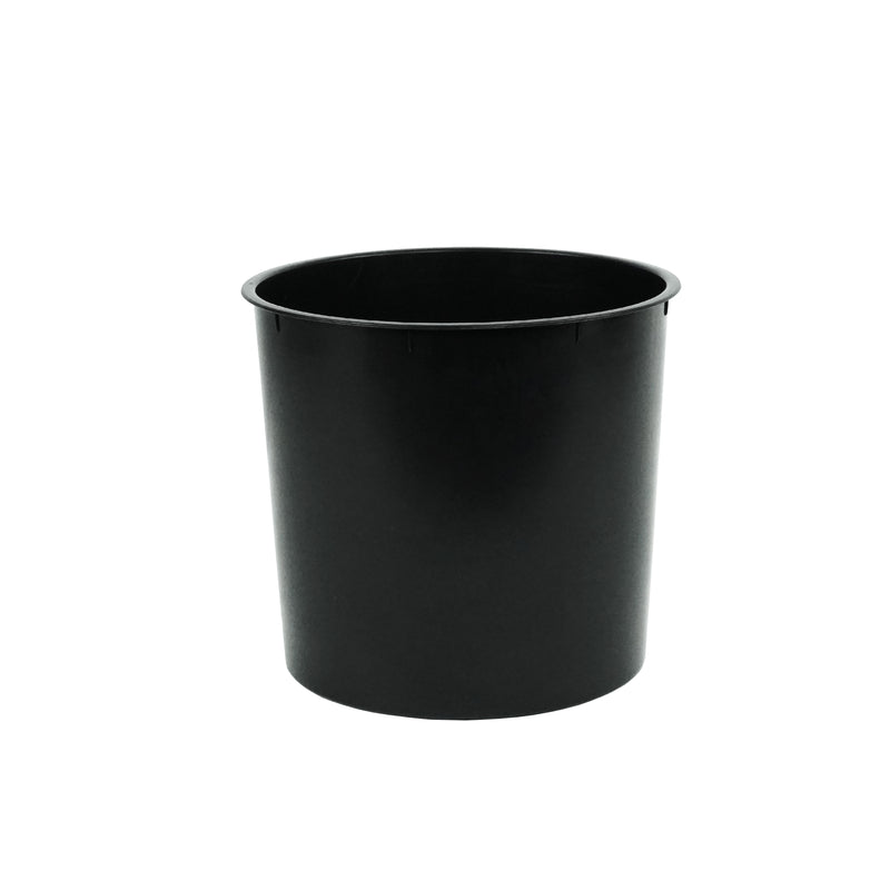 Modern Tall Ribbed Planter – Cylindrical Flower Pot for Indoor & Outdoor Plants – Weather-Resistant Lightweight Plastic – White