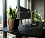 Gordanluk Eco Plant Pot – Espresso | Eco-Friendly Indoor Planter Ribbed Design, Lightweight, UV & Frost Resistant