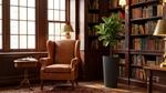 Modern Tall Ribbed Planter | Cylindrical Flower Pot for Indoor & Outdoor | Weather-Resistant Lightweight Plastic | Coffee Latte | 30cm x 57cm