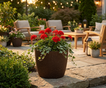 Gordanluk Eco Plant Pot – Espresso | Eco-Friendly Indoor Planter Ribbed Design, Lightweight, UV & Frost Resistant