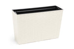 Large Tall Rattan Planter with Removable Liner Modern Wicker Plant Pot In/Outdoo