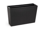 Large Tall Rattan Planter with Removable Liner Modern Wicker Plant Pot In/Outdoo