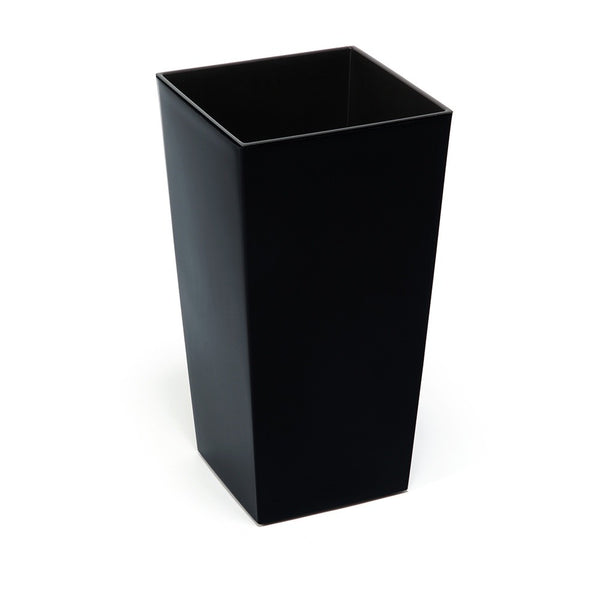 Large Tall Gloss Plant Pot Shiny Plastic Planter with Riser Indoor Outdoor Garde