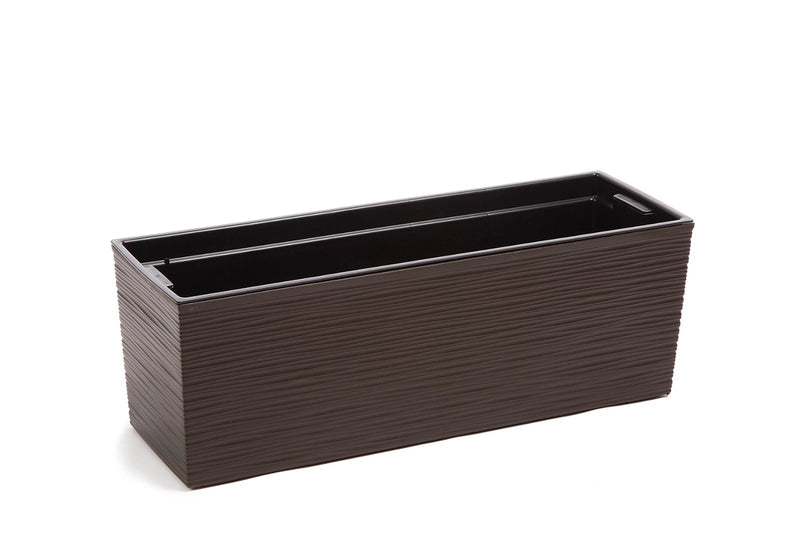 Rectangle Plant Pot Textured Low Planter Modern Indoor Outdoor Garden Patio Balc