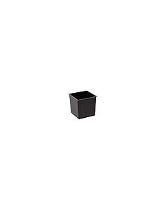 Low Square Shiny Flowerpot with internal plant riser (White, 40 x 40 x 41cm)