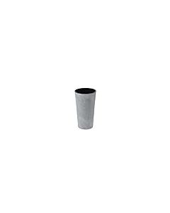 Tall Round Concrete Effect planter with Insert (Grey, 40cm x 75cm)