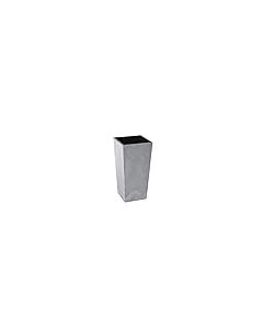 Tall Concrete effect plant pot with plant riser (Concrete Effect Black, 40 x 75cm)