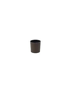 Low Round Textured planter with Insert (White, 30cm x 30cm)