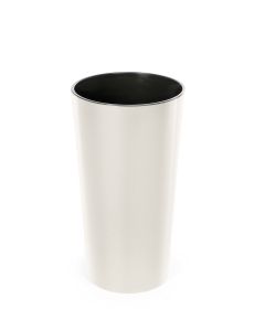 Tall Round Gloss planter with Insert (Cream, 30cm x 57cm)