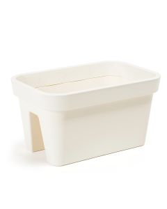 Railing/Terrace Flower Box Balcony Flower Pot Planter (45cm, Cream)