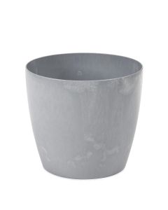 Flower Pots Concrete Effect Plant Pots House plants garden pots flower pot (Concrete Black, 25cm x 22cm)